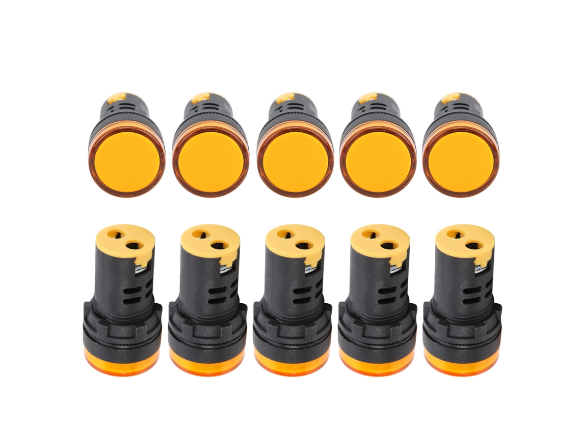 Luz Indicadora Led Amarela 24v Brilhante