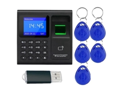 Máquina De Ponto De Presença Com Digital, Senha E Rfid, Compatível Com Funcionários (Outlet Grade A - Inglês)