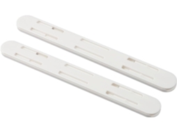 Corrediças De Gaveta Lisas Em Plástico Branco Para Cestos, Trilhos Deslizantes Resistentes Para Armários De Cozinha E