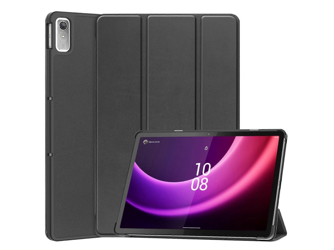 Capa De Couro Para Tablet Lenovo Tab P11 Gen 2 Custer Pure Color Com Suporte Triplo