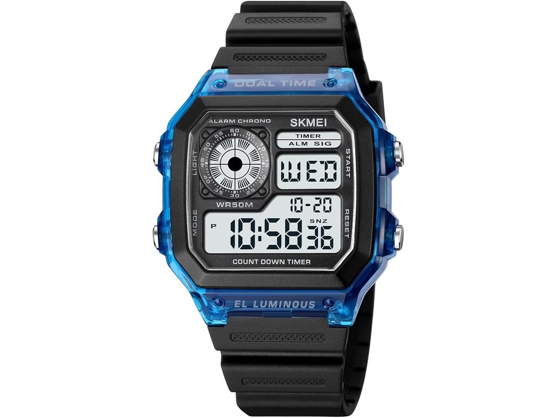 Lurelia Relógio Digital Feminino, Movimento De Quartzo, Visor Digital, Led, Cronómetro, Alarme, Data/calendário, 12/24h, Luminoso, 8,7 Polegadas