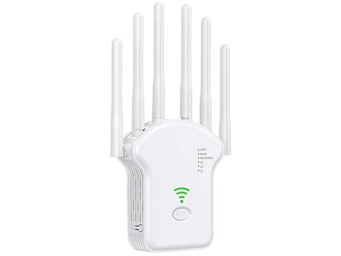Repetidor De Sinal De Amplificador De Extensor Wifi Amplificador Repetidor Sem Fios De Banda Dupla 1200 Mbps De Cobertura Mais Ampla Yizhood