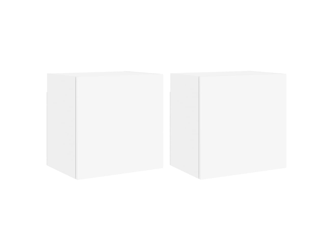 Tv Wall Cabinet, Tv Wall Cabinets Vidaxl Branco Madeira Processada (n/a)