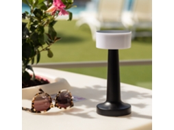 Candeeiro De Mesa Led Portátil Metal Com Bateria Usb Recarregável Greta Preto