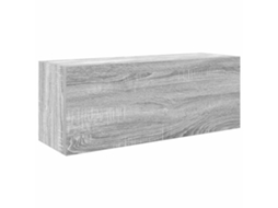 Bathroom Wall Cabinet, Bathroom Wall Cabinets Vidaxl Cinzeto Madeira Processada (80 X 25 X 30 Cm)