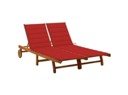 Sunlounger, Sunloungers Vidaxl Marrom Madeira De Acácia (200 X 123 X 85 Cm)