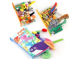 Mali livro de Tecido com Cauda Animais do Oceano Macio Educativo Brinquedo para Bebês