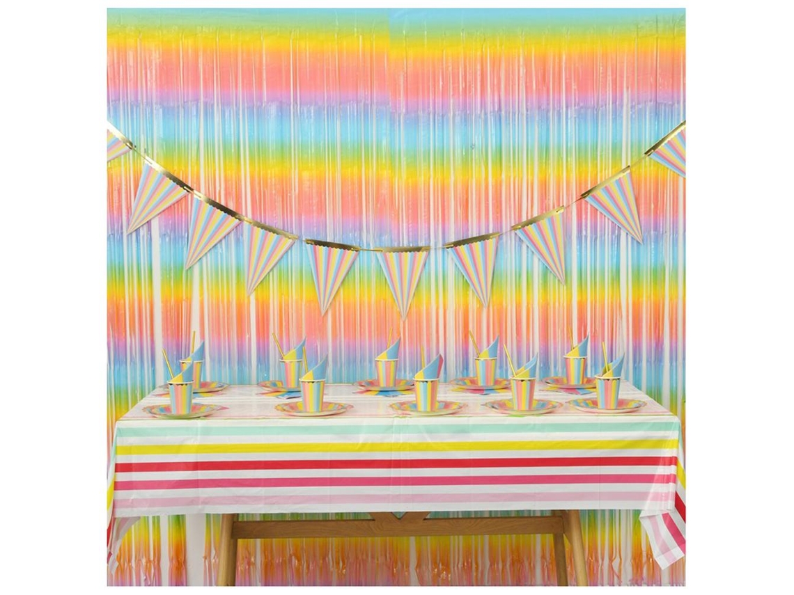 Conjunto de Jantar de Papel Arco íris LAXISCREED