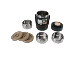 Pote Térmico Inox 304 Isolado a Vácuo 2000ml com Alça para Almoço Estudante Adulto