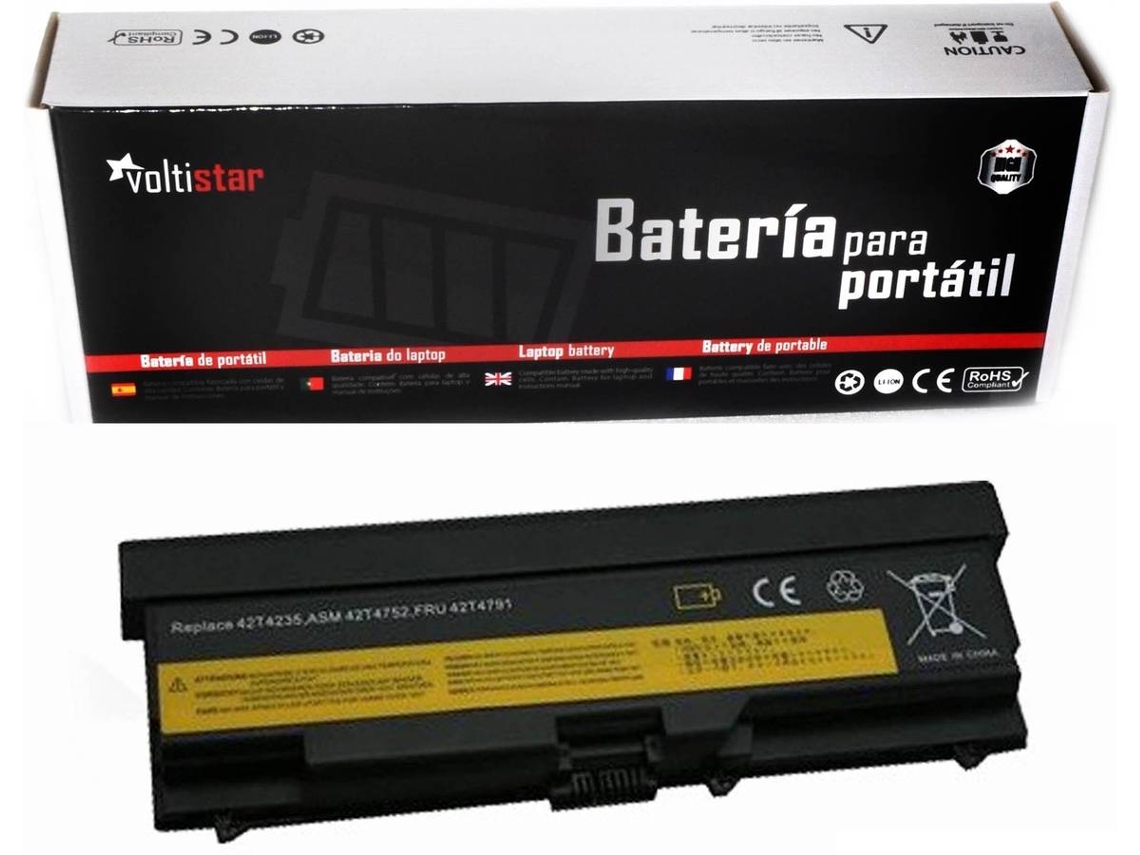 Bateria Portátil VOLTISTAR Lenovo Thinkpad T410 E420 L410 L420 T510 Bateria Portátil VOLTISTAR de Alta Capacidade