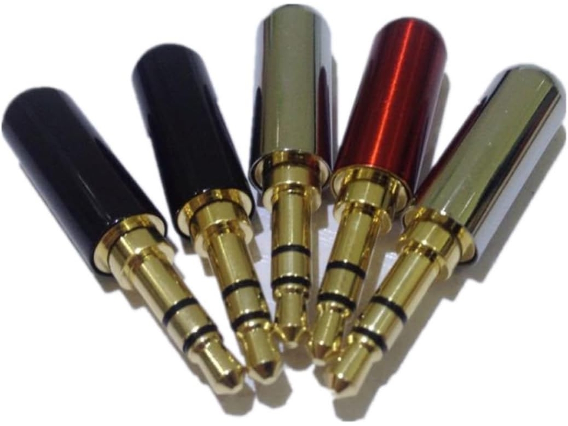 Conjunto De 5 Adaptadores Conversores De Conector De Áudio De 2,5 Mm