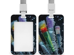 Porta Crachá Bolha Com Escova, Porta Crachá Personalizável, Protetor De Crachá À Prova D Água, Funcionários De