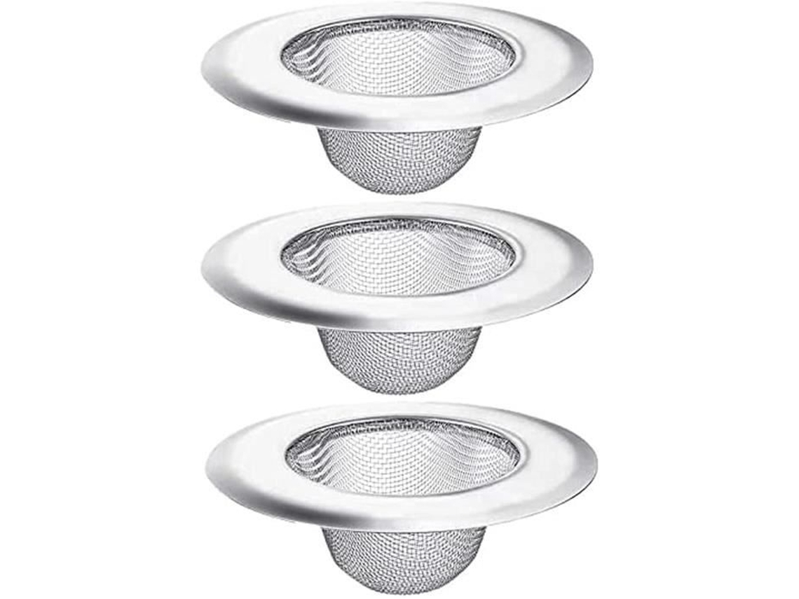 Conjunto De 3 Filtros De Aço Inoxidável Para Pia, Cozinha, Banheiro E Chuveiro 673