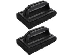 Conjunto De 2 Escovas De Esponja Pp Pretas Para Limpeza