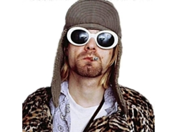 Óculos de Sol para Amantes da Música Óculos Brancos Estilo Kurt Cobain CHARM