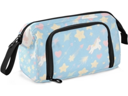 um Estojo de Viagem Espaçoso e Elegante, com Alça, Perfeito para Estudantes Universitários. 24 X 9,5 15 Cm