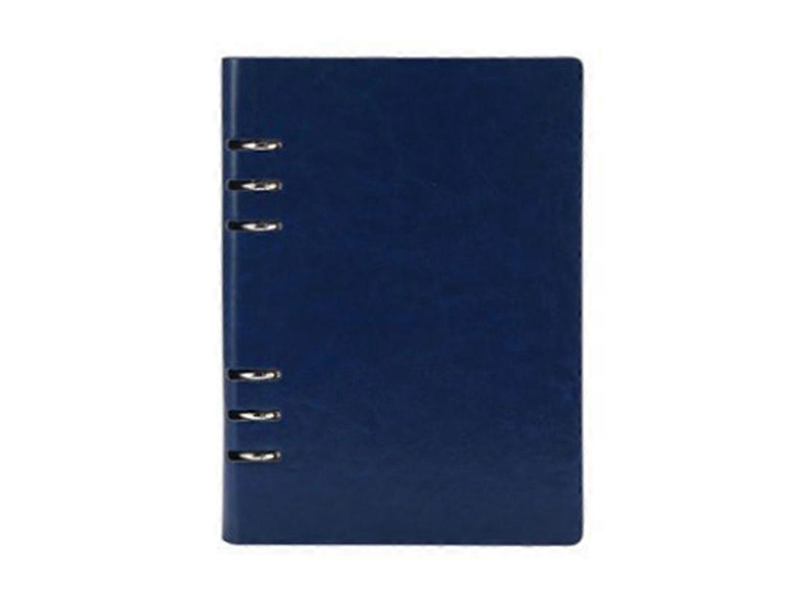 Caderno A5 Com 6 Argolas Em Imitação De Couro, Ideal Para Anotações De Escritório, Diário E Agenda