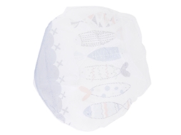 Capa de Segurança de Rede Ventilador Redondo Infantil Cute Fish Bone