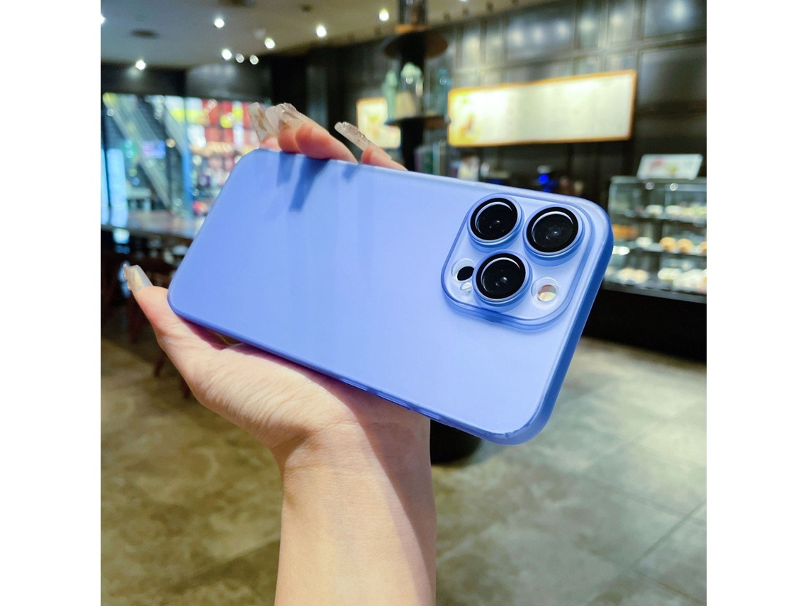 Capa Magnética Ultrafina Multifuncional Para Iphone 17, Cor Azul Peak.