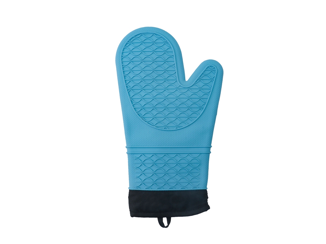 Luvas De Forno De Silicone Resistentes Ao Calor Para Micro-ondas Luvas De Cozimento Espessadas Azul Céu