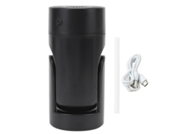 Humidificador portátil mini silencioso névoa fria rotação 360 graus USB carro escritório casa preto S/MARCA