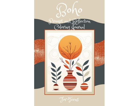 Livro Boho Prompt and Reflection Coloring Book de Patricia McNamara (Inglês)