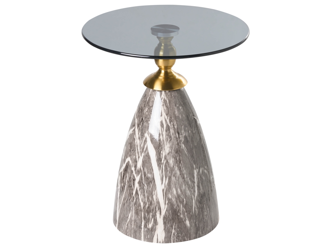 Mesa Lateral Beliani Cady De Ferro Preto 40x40x50