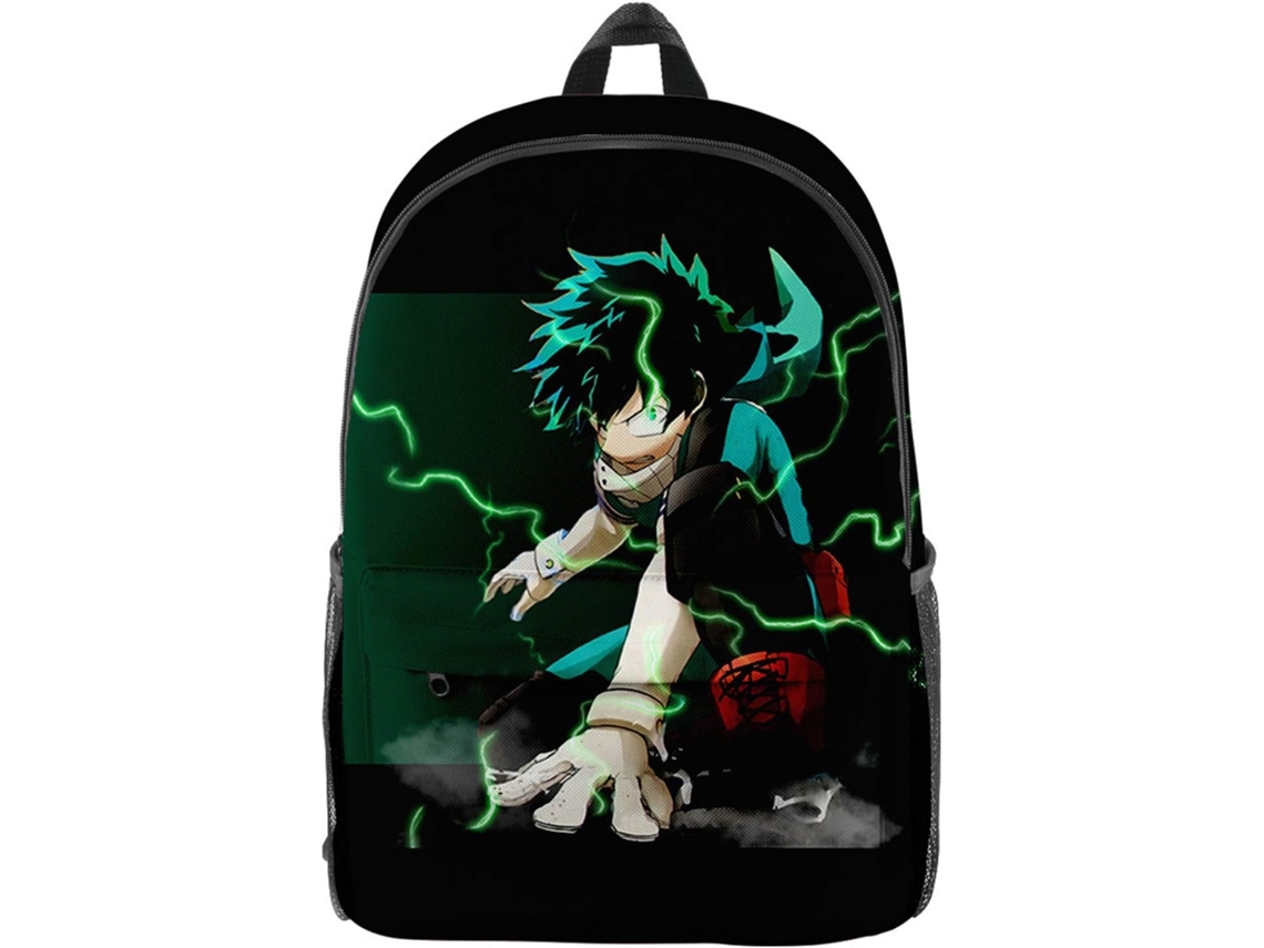 Mochila Escolar My Hero Academia Izuku Midoriya, Deku, Todoroki E Shoto Oxford Casual Para Escola,