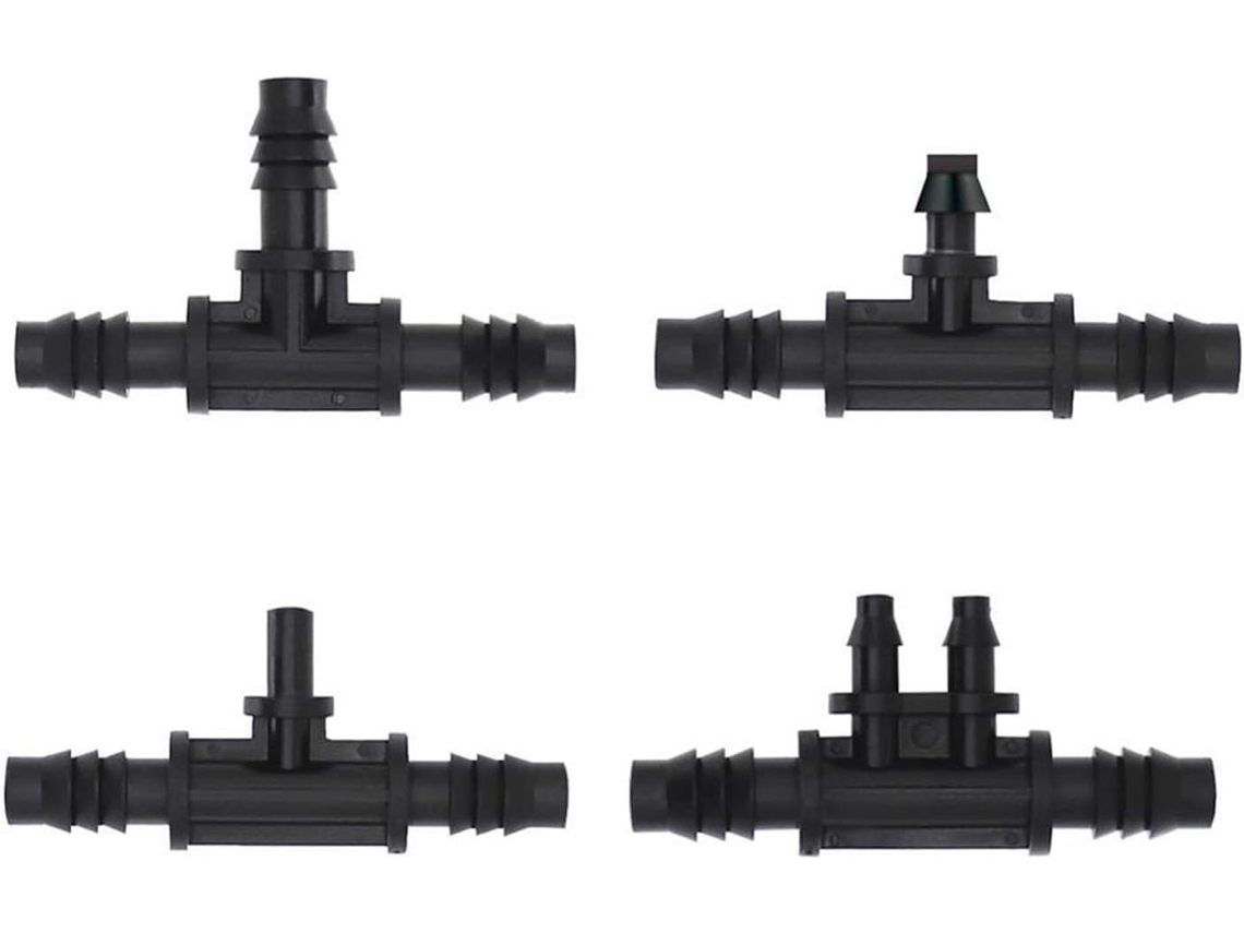 Kit de 10 Aspersores para Irrigação Jardim, Conectores 8/11mm 4/7mm | S/MARCA