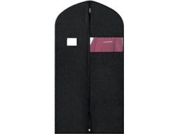 Capa de roupa BRILVIBERA para viagem, com janela transparente e zíper