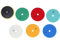 Conjunto De 6 Discos Polimento Diamantados A Seco, 100 Mm X 4