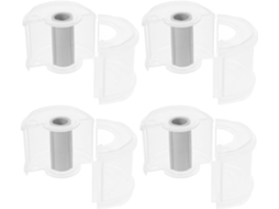 Dispensador de fita adesiva de plástico prático para mesa e escritório, cortador de fita portátil e suave, conjunto de 4 peças.