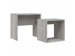 Nesting Coffee Table, Nesting Coffee Tables Vidaxl Cinzeto Madeira Processada (n/a)