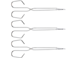 Pinças Para Carvão Supvox, Conjunto De 3, Ferro Resistente A Altas Temperaturas, Utensílios Práticos Para Churrascos E
