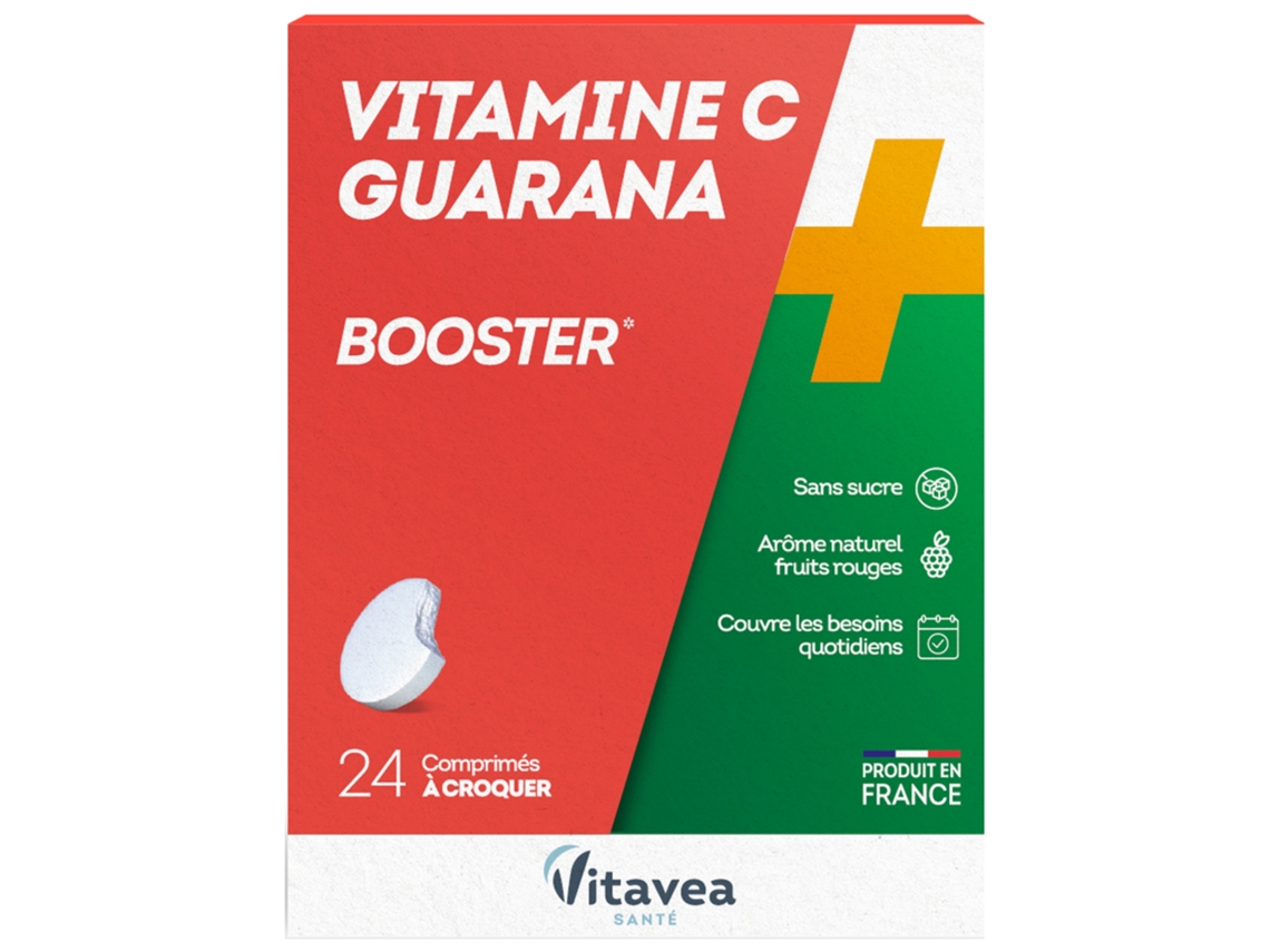 Vitamina C Guaraná 24 comprimidos mastigáveis VITAVEA