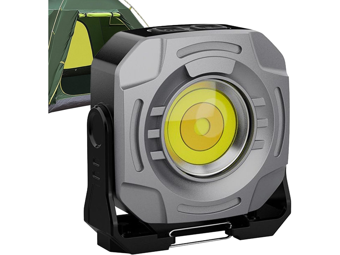 Lanterna De Trabalho Recarregável Para Camping, Ferramenta Iluminação