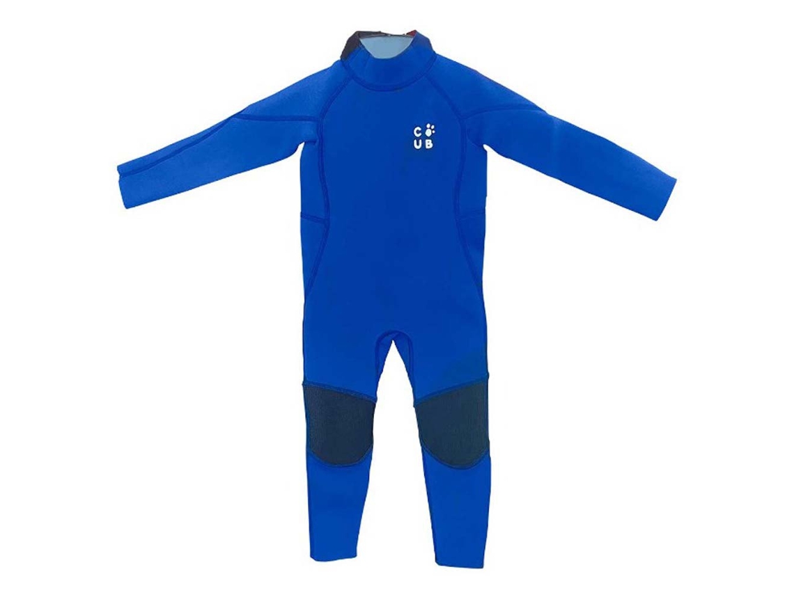Fato Neoprene Manga Comprida Back Zip Cub Steamer 2 Mm Azul 2Zion