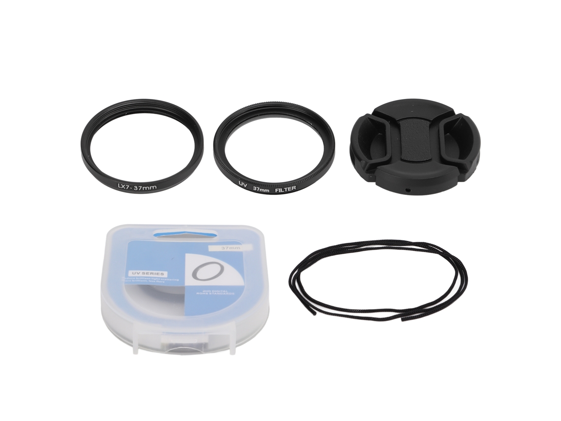 Uv Filter Ring Lens Cap Set Ultra Slim Uv Lens Filter Ring Set For Lumix Lx7 Digital Camera LAXISCREED
