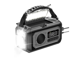 Rádio Meteorológico De Emergência 12000mah, Rádio De Manivela, Rádio Solar Am/fm/rádio Portátil Com Lanterna, Novo Olysi Shop