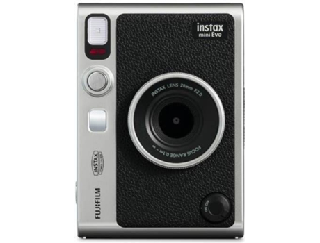 Máquina Fotográfica Instantânea FUJIFILM Instax Mini Evo (Preto - Obturação: 1/4 - 1/8000 s - Li-Ion - 62x46 mm) — Smartphone image print function, remote shooting function, printed image transfer function, firmware upgrade function. 3.0-inch TFT color LCD screen Pixel count: Approximately 460,000 dots. Reprint is possible for images stored in print history (up to 50)