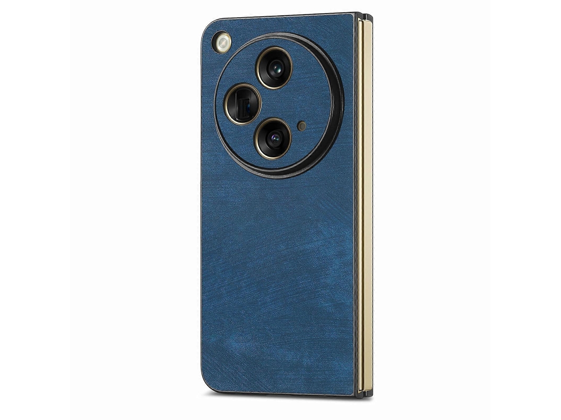 Capa De Couro Vintage Para Celular Oppo Find N3 À Prova De Arranhões