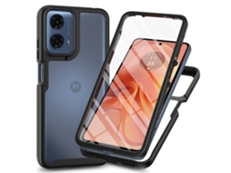 Capa Transparente Digitallab Para Motorola Moto G14 Com Película De Tela Preto