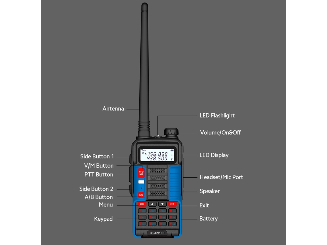 Transceptor Walkie talkie LAXISCREED Uv Dual Band