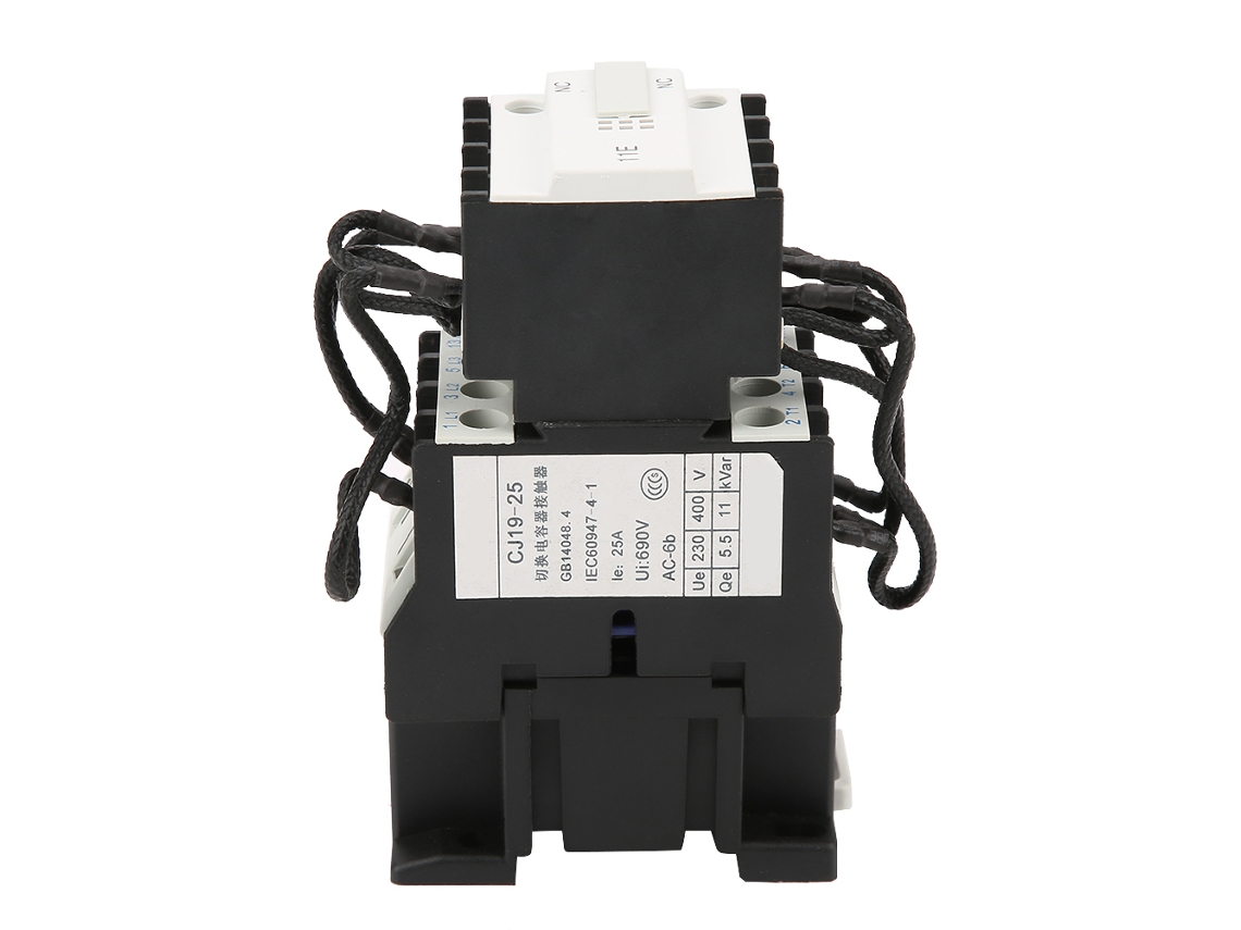 Contator de Capacitor Cj19 25/11 25a 11kvar Comutador para Potência Ca | S/MARCA