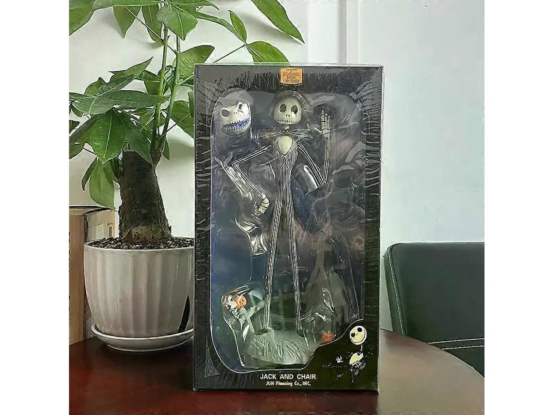 Figura De Ação Jack Skellington, 12 Polegadas, Versão Especial Com Cadeira, Colecionávelwith Boxa