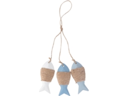 Pingente Peixe Madeira Pendurar Janela Decoração Parede Natural Enfeite Jardim Festas Meninos Meninas GOKOCO