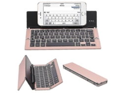 Teclado Sem Fio 3.0 Portátil De Liga De Alumínio Dobrável Teclado Bluetooth Para Tablet Pc Laptop Everley891 (custo De Compra)