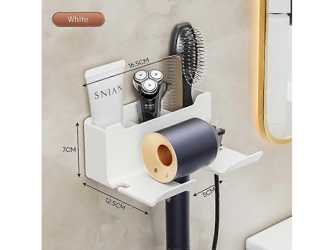 Secador de Cabelo Suporte Punch free Banheiro Elétrico Rack Multi funcional a Rmazenamento GOKOCO