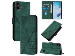 Capa De Celular Dobrável Em Couro Com Relevo 3d E Formato Transversal, Da Marca Cmf Phone 1.