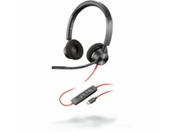 Auscultadores POLY 213935 - 01 (Com fios - Preto)